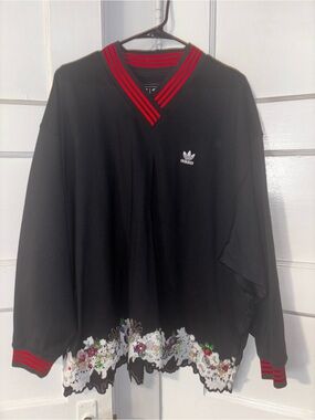 Adidas x Dry Clean Only V-neck sweatshirt